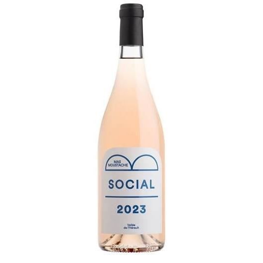Domaine Mas Moustache Social 2023 - IGP Pays d'Hérault - Vin rosé du Languedoc 75cl