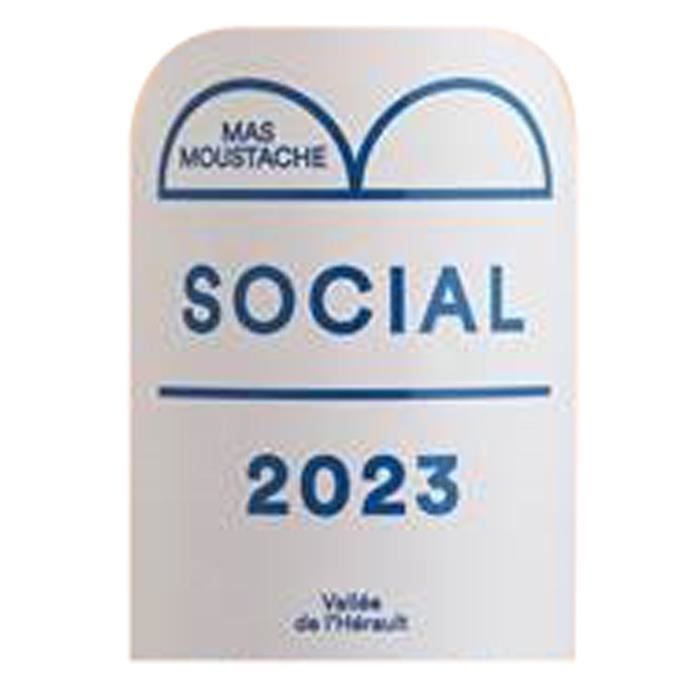 Domaine Mas Moustache Social 2023 - IGP Pays d'Hérault - Vin rosé du Languedoc 75cl