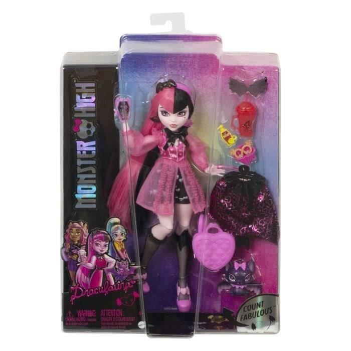 Monster High-Draculaura-PoupÈe avec chauve-souris de compagnie HHK51