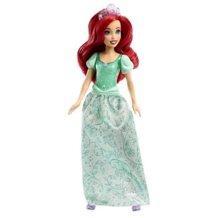 Mattel Princesses Disney Coffret de 3 poupées Tiana + Rapunzel + Ariel +accessoires et décors a double face a colorier, HLW45