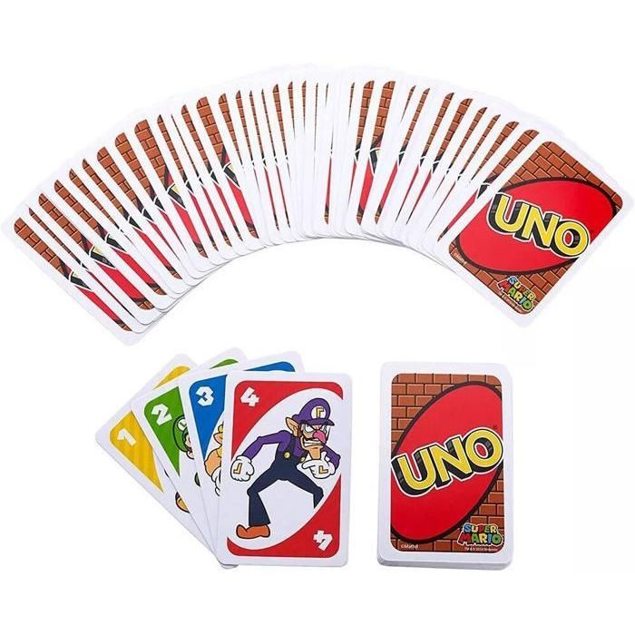 Mattel Games - Uno Super Mario Bros - Jeu de Cartes - Des 7 ans DRD00