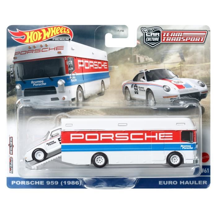 Hot Wheels - Véhicule et Transporteur (modele aléatoire) - Camion / Petite voiture - Des 3 ans FLF56