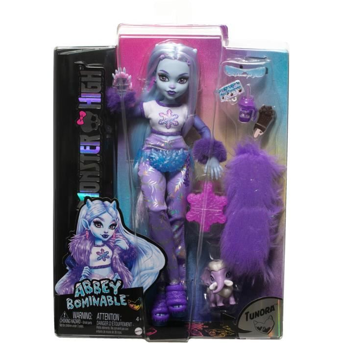 Monster High-PoupÈe Abbey Bominable-PoupÈe mode YÈti et accessoires HNF64