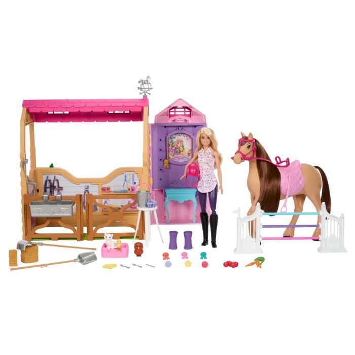 BARBIE Barbie Mysteries : The Great Horse Chase-Coffret écurie ultime - Barbie - HXJ44