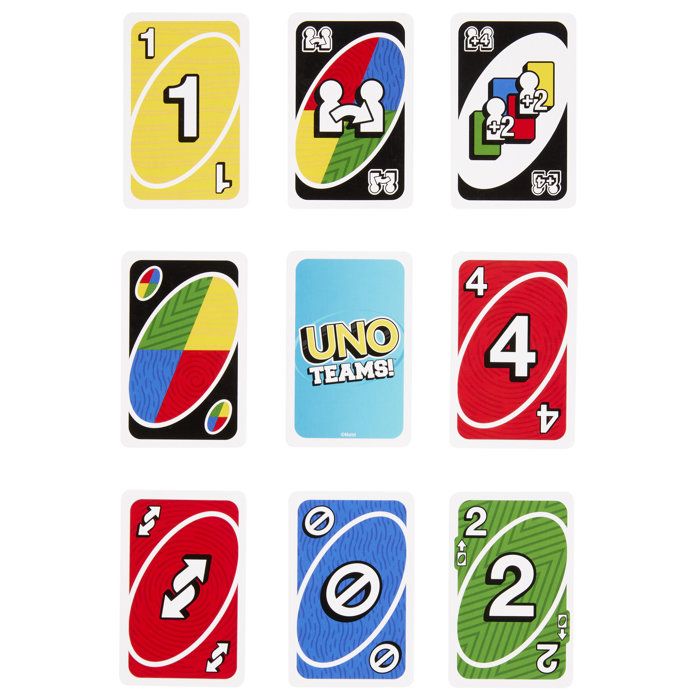 Jeu de carte - MATTEL - UNO Teams - Multicolore - 2 joueurs ou plus - a partir de 7 ans