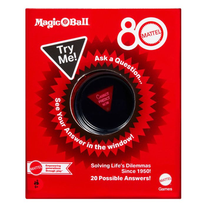 Magic 8 Ball - Boule Magique - Édition 80eme anniversaire de Mattel - Mattel Games - JKT20
