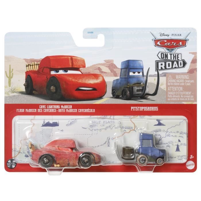 Cars Disney Pixar - Pack de 2 Véhicules (modele aléatoire) - Petite Voiture - 3 ans et + - Disney Pixar Cars - DXV99