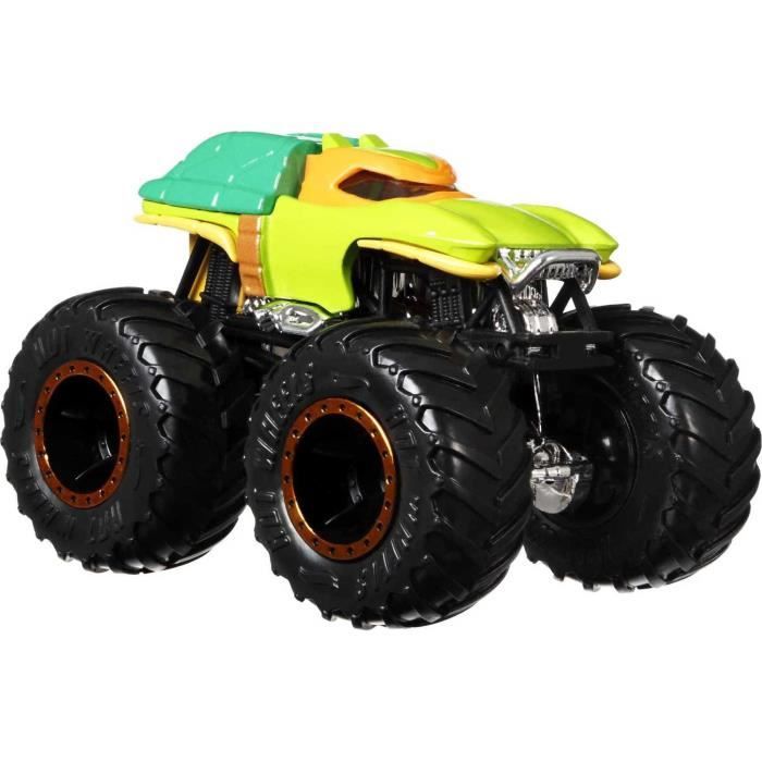 Hot Wheels - Coffret 2 véhicules Monster Truck Double Démolition - Petites Voitures - 3 ans et + FYJ64