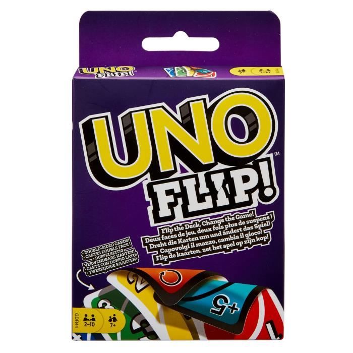 Mattel Games - Uno Flip Side - Jeu de cartes Familles - 7 ans et + GDR44
