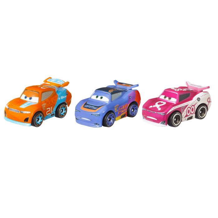 Cars Disney Pixar - Pack de 3 Mini Véhicules (modèle aléatoire) - Petite Voiture - 3 ans et + - Disney Pixar Cars - GKG01