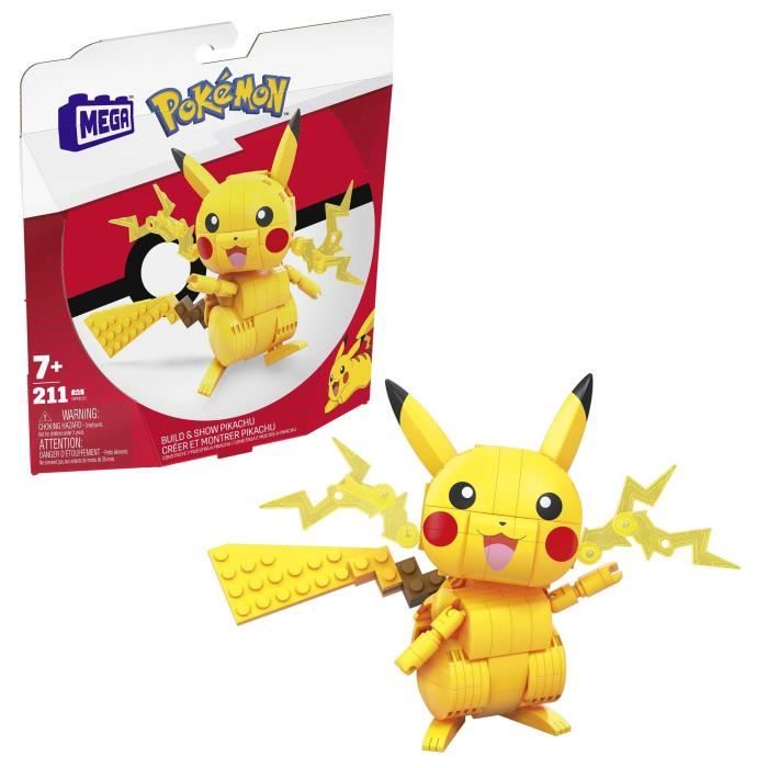 Mega Construx - Pokemon Pikachu a construire - Briques de construction - 7 ans et + GMD31