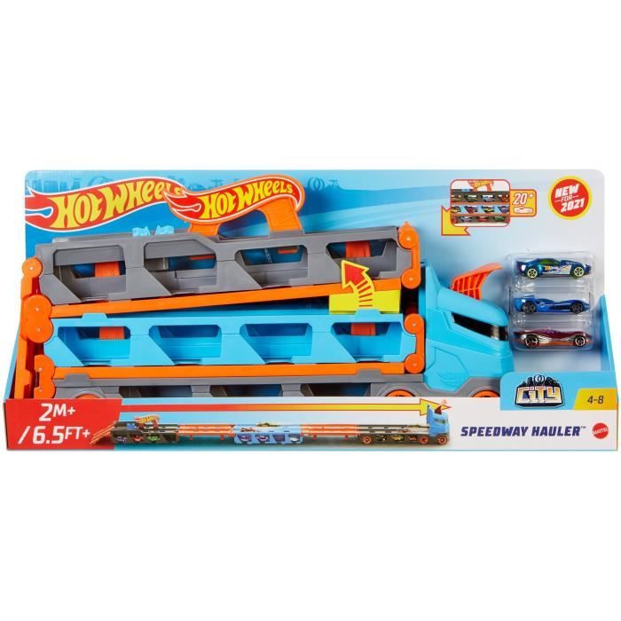 Hot Wheels - Super transporteur extensible - Circuit / Petite voiture - Des 4 ans GVG37