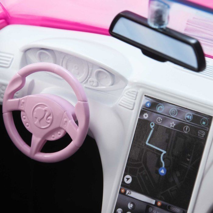 Barbie - Voiture Cabriolet de Barbie - Véhicule poupée mannequin - Des 3 ans HBT92