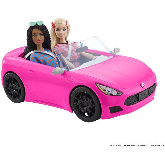 Barbie - Voiture Cabriolet de Barbie - Véhicule poupée mannequin - Des 3 ans HBT92