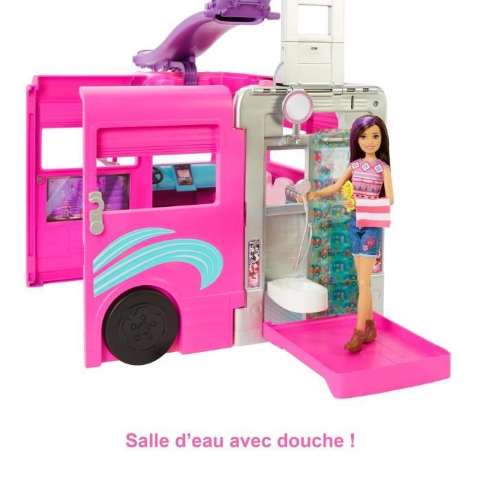 Barbie-Camping-Car Transformable de 76†cm HCD46