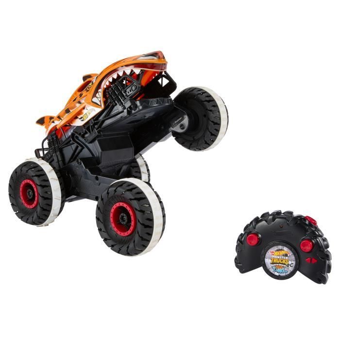 Hot†Wheels-Monster Trucks-L'Inarretable Tiger Shark-VÈhicule RC HGV87