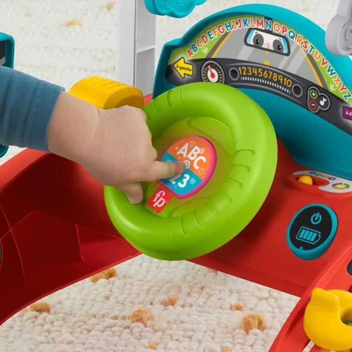 Fisher-Price-Trotteur a 2 côtés Rythme Stable et Régulier HJP43
