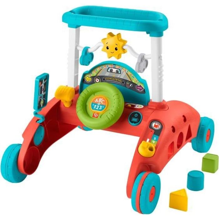 Fisher-Price-Trotteur a 2 côtés Rythme Stable et Régulier HJP43
