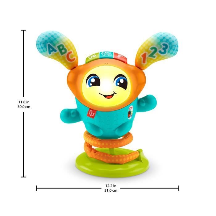 Fisher-Price-Mon Petit DJ, jouet d'éveil musical, version française HJP88