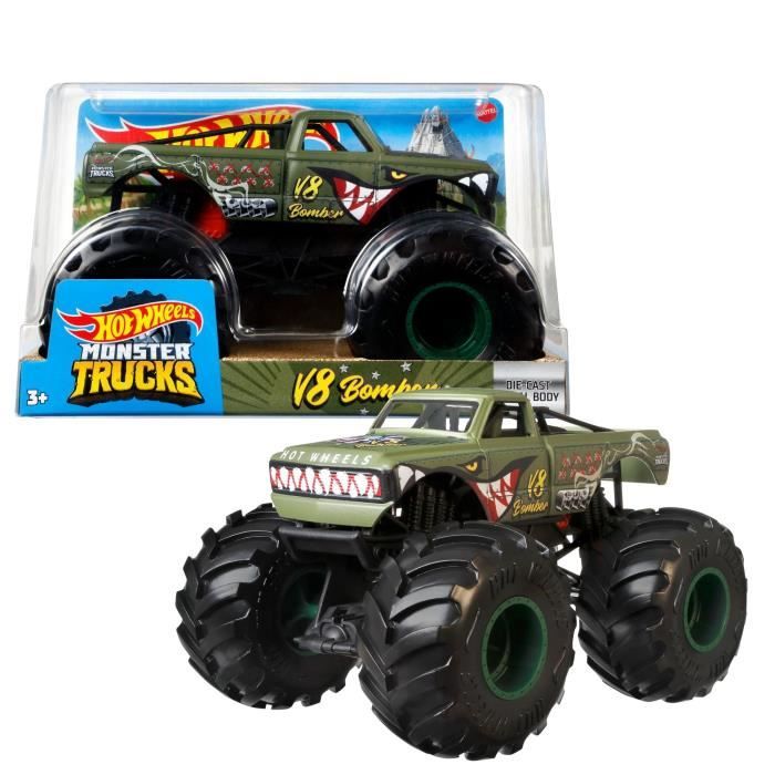 Hot Wheels - Monster Truck 1:24 (Modele alÈatoire) - Petite Voiture - 3 ans et + - Hot Wheels - FYJ83