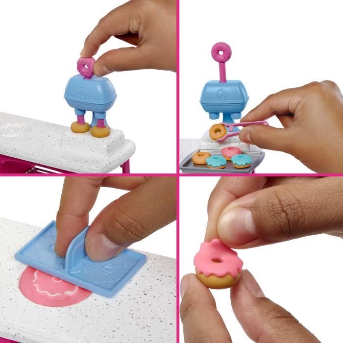 Barbie-Barbie P‚tisserie-Coffret poupÈe ´†Malibu†ª et 18†accessoires HJY19