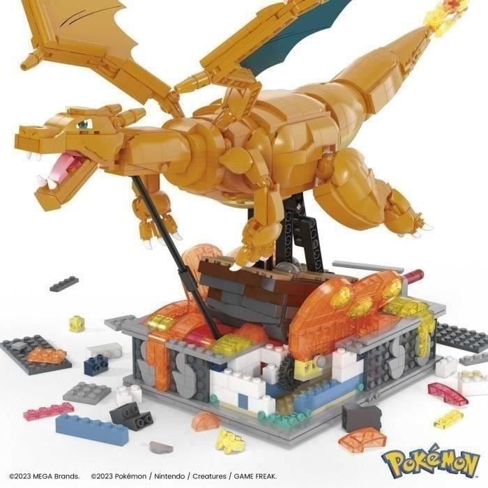 MEGA-Pokémon-Dracaufeu en Mouvement, a construire (1 663 pcs) HMW05