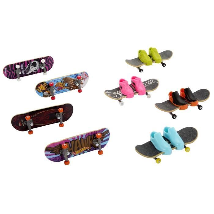 Hot Wheels-Skate-Fingerskate Tony Hawk-Pack fingerboards et chaussures HMY19
