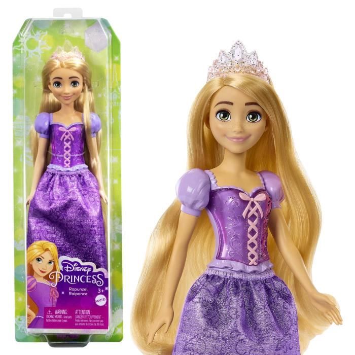 Raiponce PoupÈe 29 cm, Mattel PoupÈe Disney Princesses habillage et accessoires HLW03