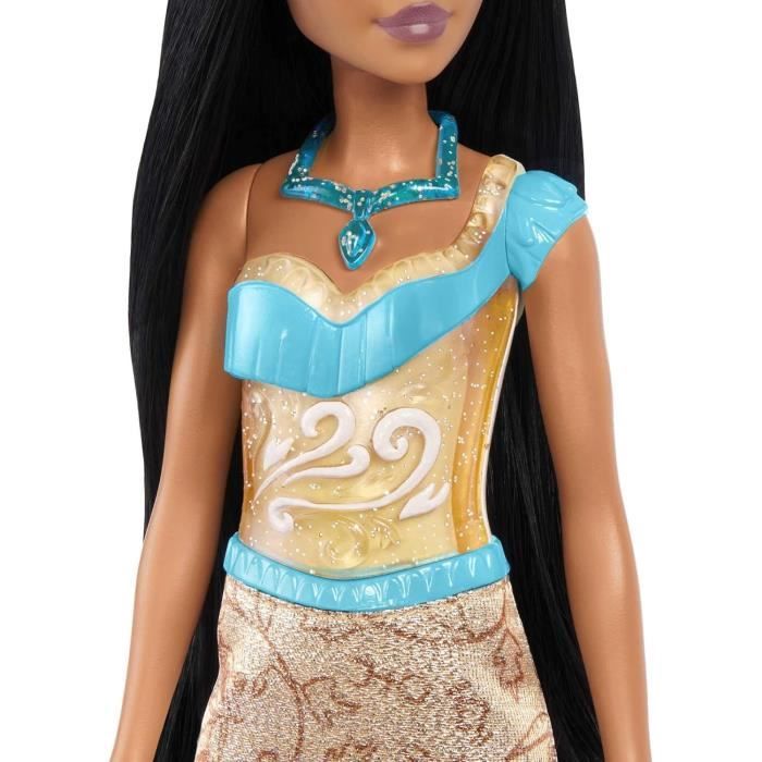 Pocahontas PoupÈe 29 cm, Mattel PoupÈe Disney Princesses habillage et accessoires HLW07