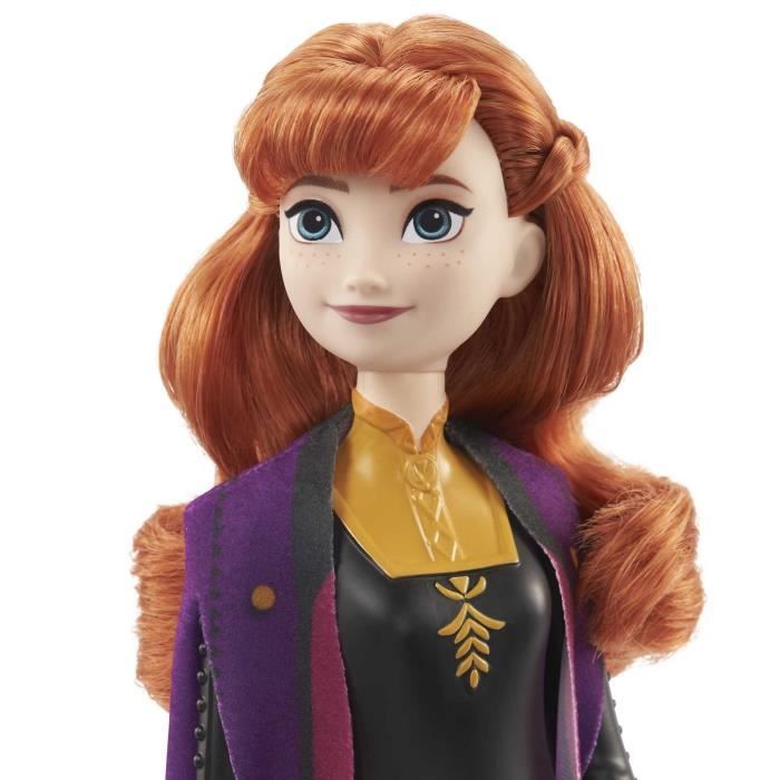 La Reine des Neiges 2-Anna-Mattel Poupée Disney avec habillage et accessoires HLW50