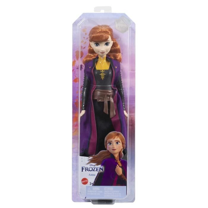 La Reine des Neiges 2-Anna-Mattel Poupée Disney avec habillage et accessoires HLW50