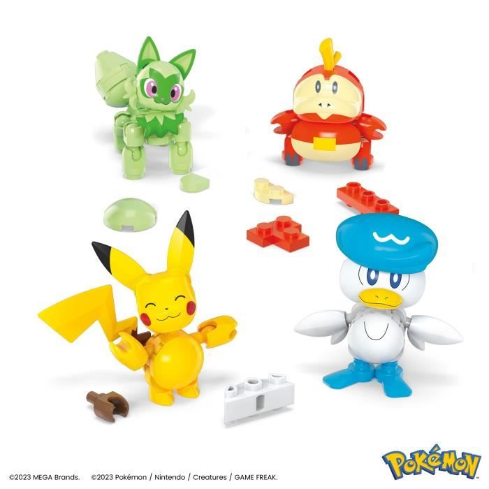 MEGA-Pokémon-Coffret construction 4 figurines et 1 Poké Ball (79 pcs) HPX92