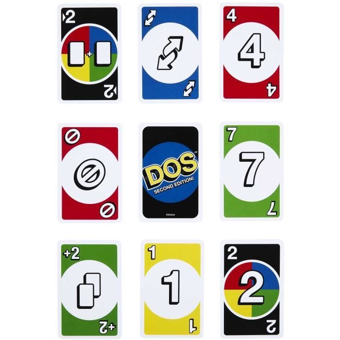 Mattel Games - DOS-Seconde Édition - Jeu de cartes