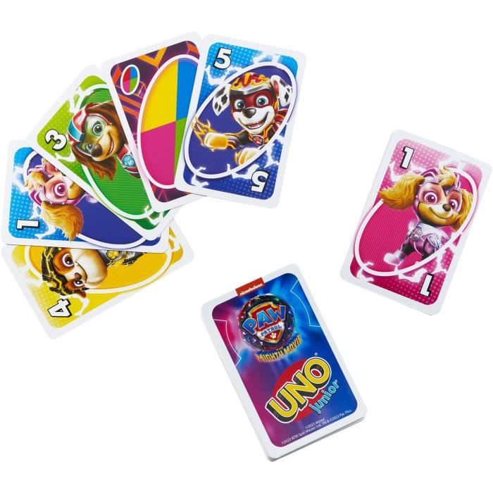 Mattel Games - Uno Junior-Pat' Patrouille : La Super Patrouille-Jeu de cartes HPY62