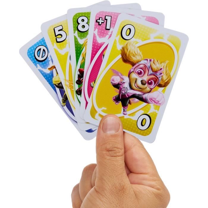 Mattel Games - Uno Junior-Pat' Patrouille : La Super Patrouille-Jeu de cartes HPY62
