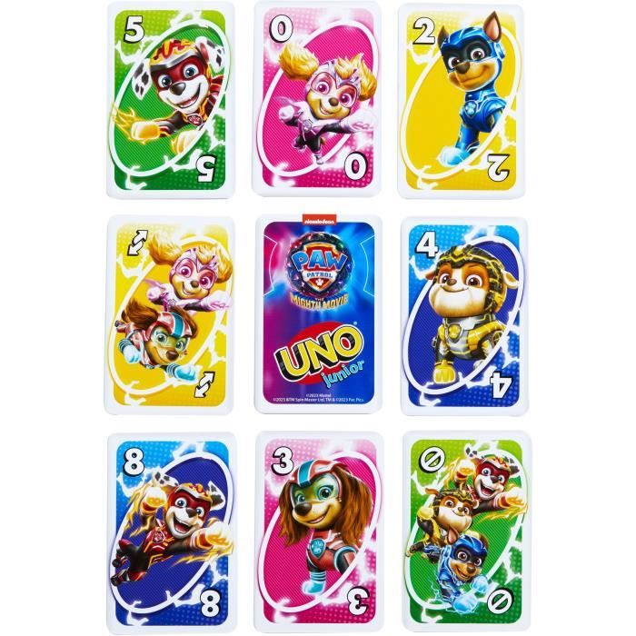 Mattel Games - Uno Junior-Pat' Patrouille : La Super Patrouille-Jeu de cartes HPY62