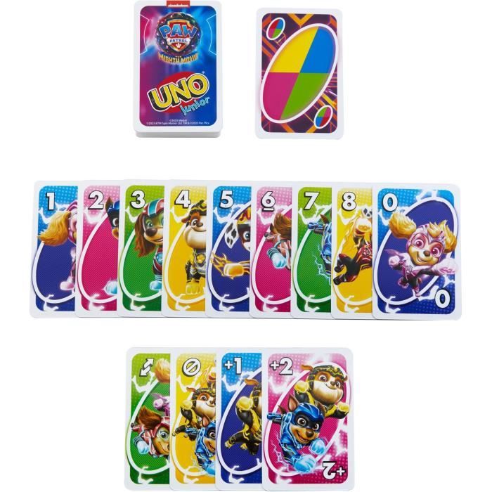 Mattel Games - Uno Junior-Pat' Patrouille : La Super Patrouille-Jeu de cartes HPY62