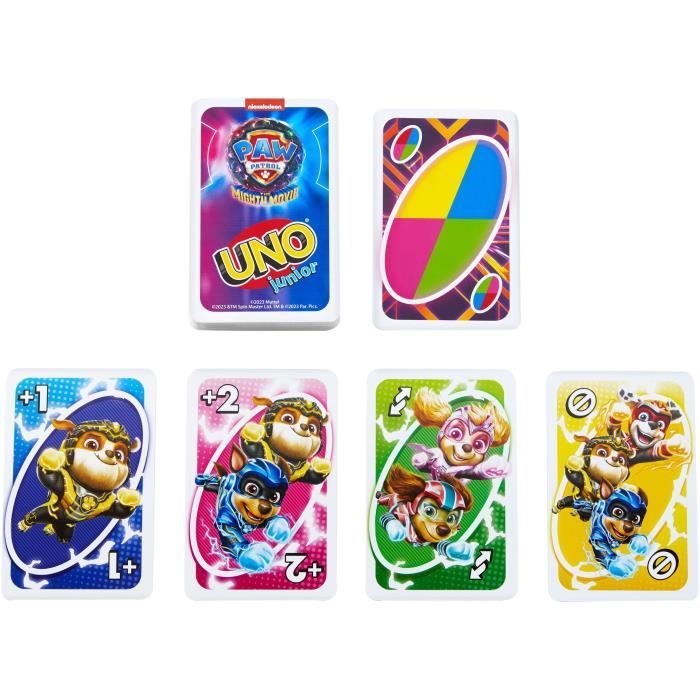 Mattel Games - Uno Junior-Pat' Patrouille : La Super Patrouille-Jeu de cartes HPY62