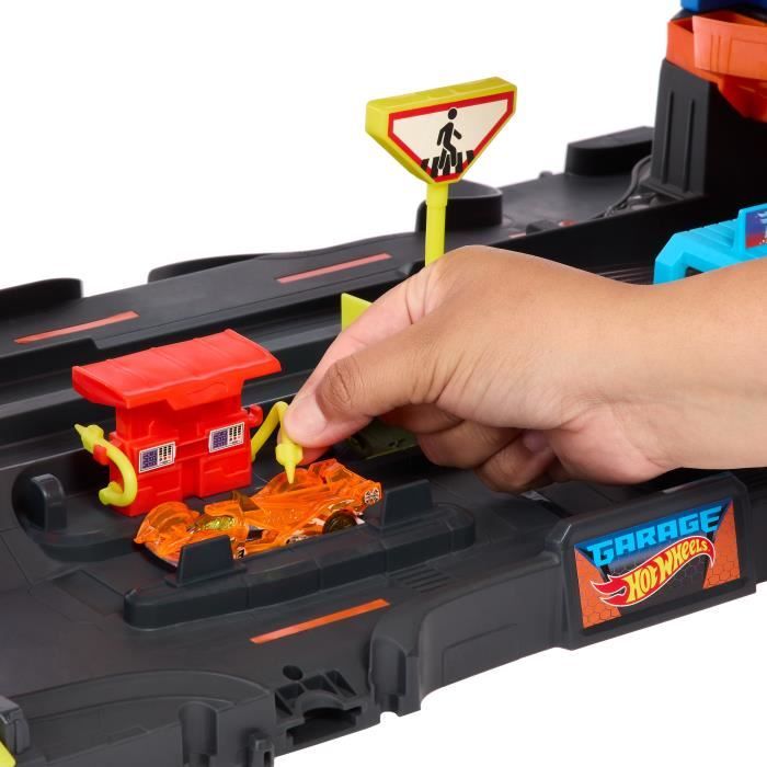 Hot Wheels City-Garage Ultime-Coffret avec 2†voitures incluses HKX48
