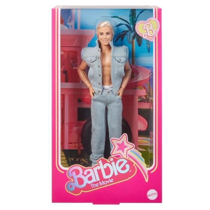Barbie Le Film-PoupÈe Ken a collectionner, tenue en jean HRF27
