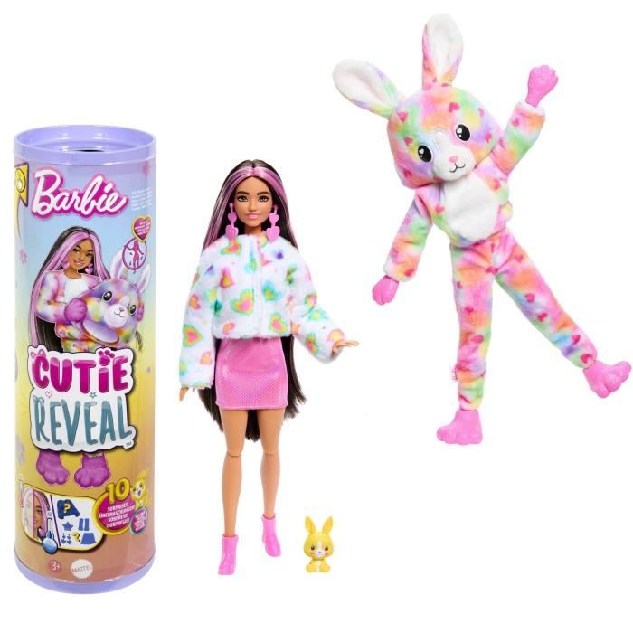 Barbie-Barbie Cutie Reveal-PoupÈe lapin Reve ColorÈ avec 10†surprises HRK38