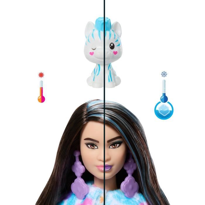 Barbie-Barbie Cutie Reveal-Poupée zebre Reve Coloré avec 10 surprises HRK39
