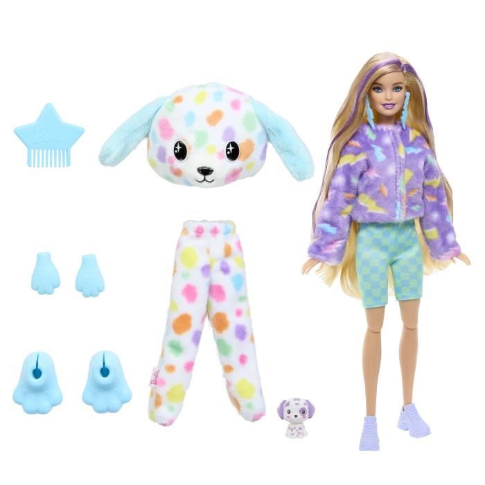 Barbie-Barbie Cutie Reveal-PoupÈe dalmatien Reve ColorÈ, 10†surprises HRK41