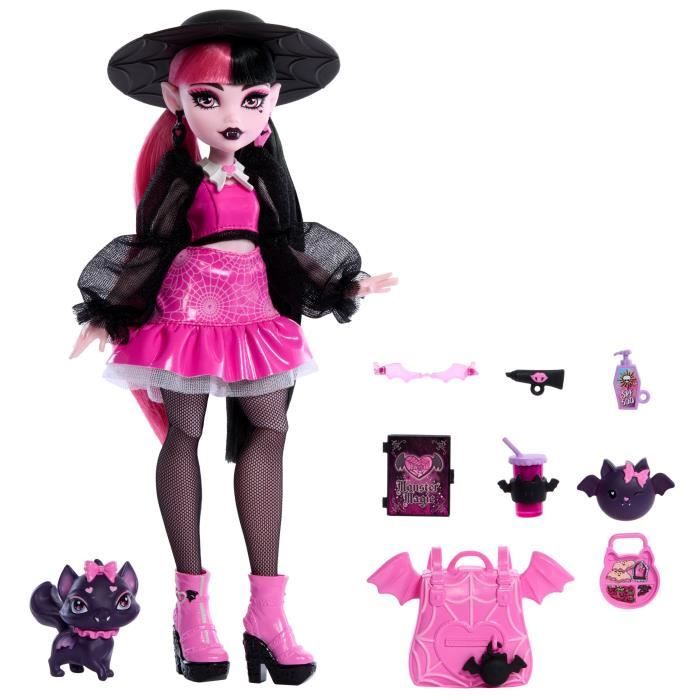 Monster High-Draculaura-Poupée avec animal de compagnie et accessoires HRP64