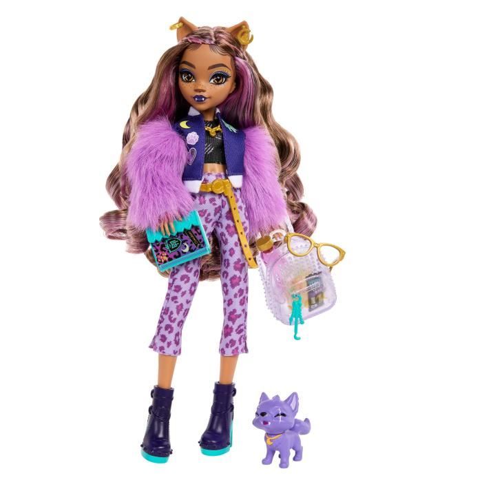 Monster†High-Clawdeen Wolf-PoupÈe avec chien Crescent et accessoires HRP65