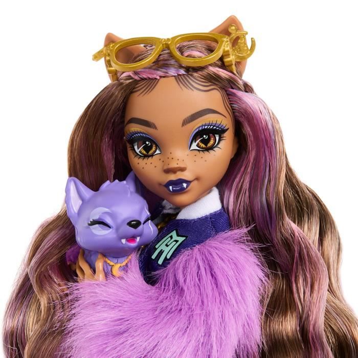 Monster†High-Clawdeen Wolf-PoupÈe avec chien Crescent et accessoires HRP65