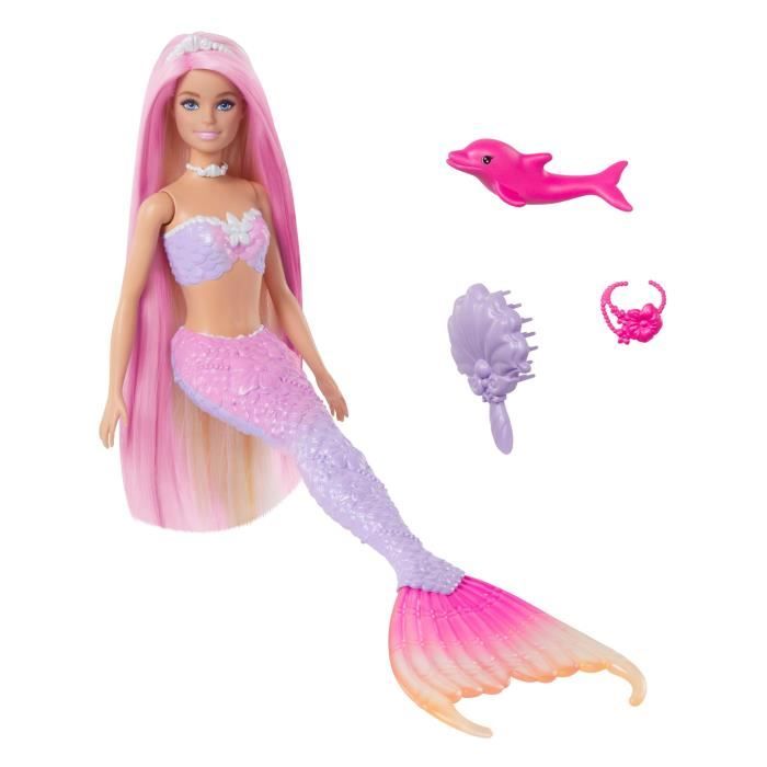 Barbie-Sirene « Malibu »-Poupée avec changement de couleur HRP97