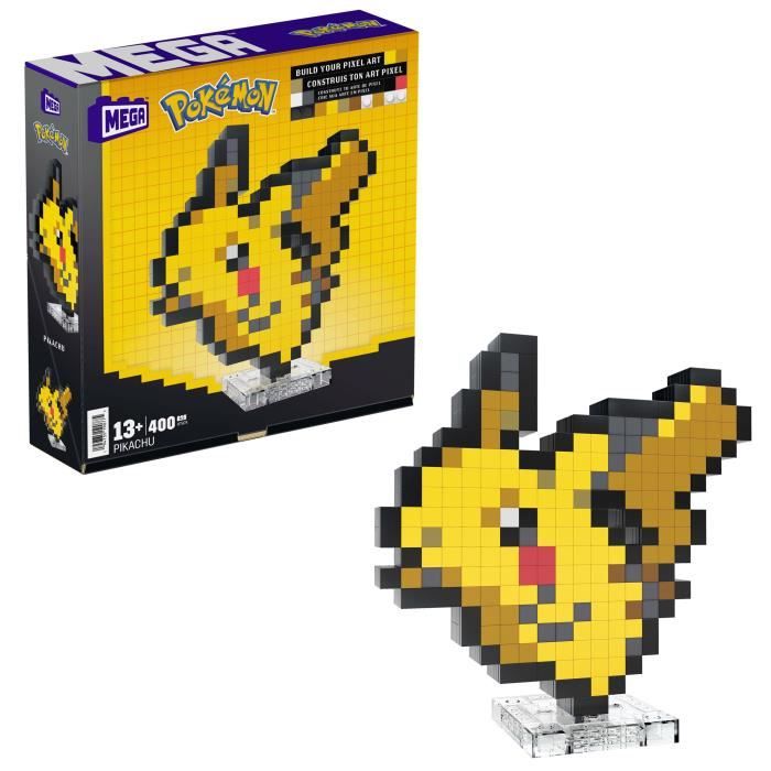 MEGA-Pokémon-Pikachu-Coffret de construction rétro 400 pieces - MEGA Pokémon - HTH74