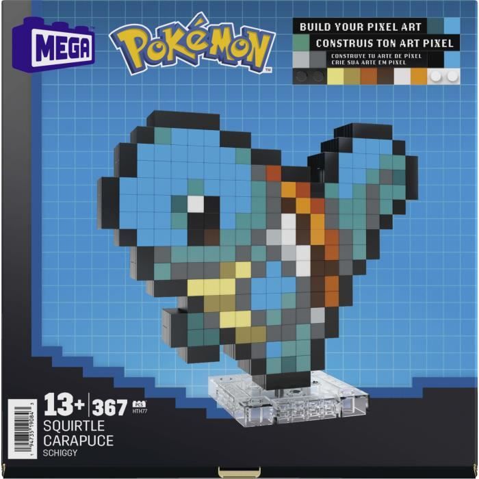 MEGA-Pokémon-Carapuce-Coffret de construction rétro 367 pieces - MEGA Pokémon - HTH77