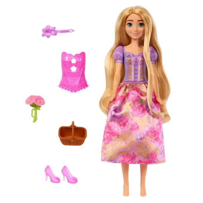 Spin & Reveal Raiponce Mattel Poupée Disney Princesses avec surprises HTV86
